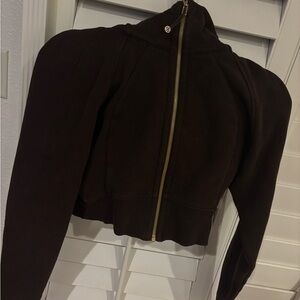 lululemon athletica Dark Brown sweater cropped